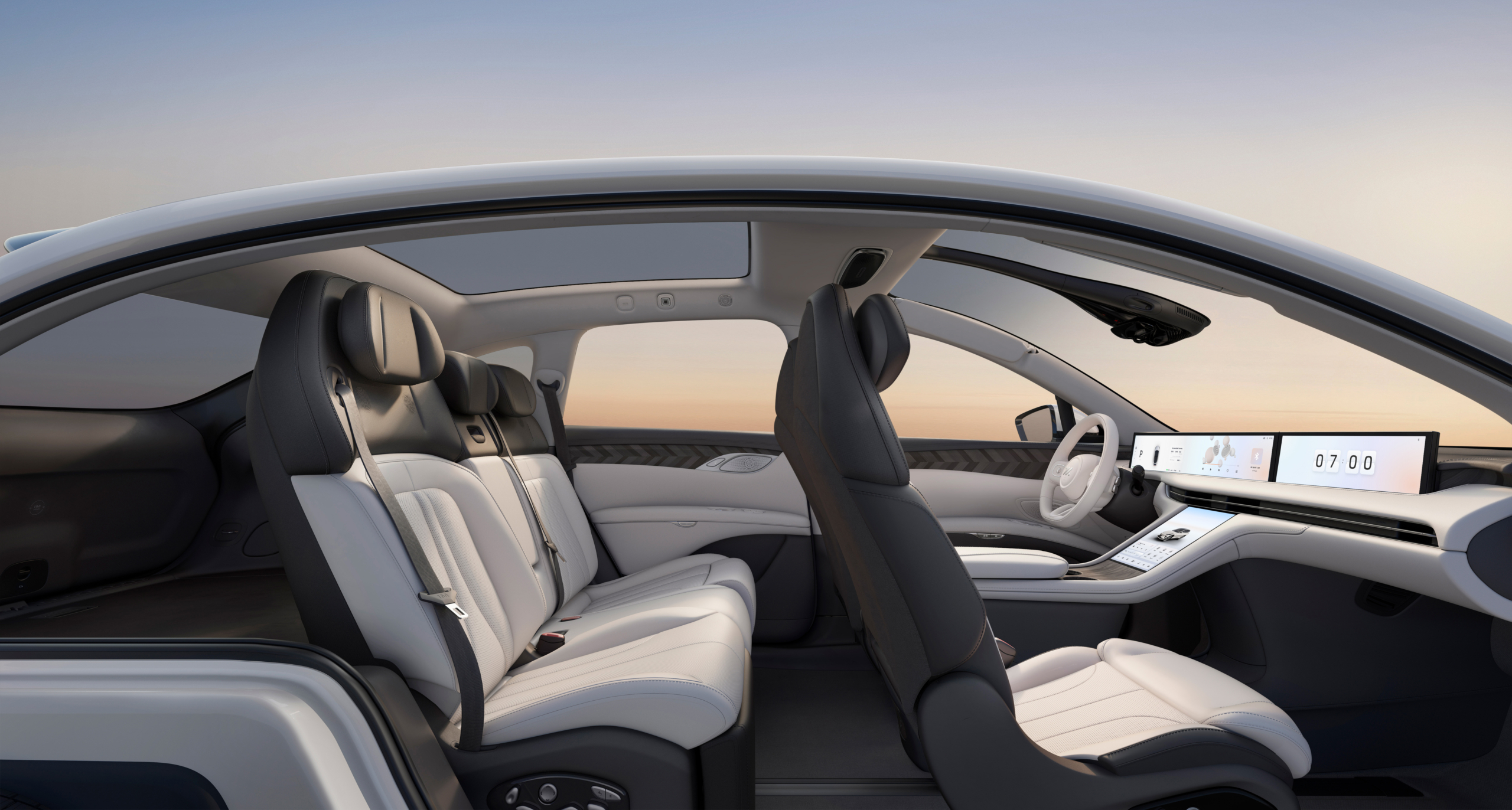 Side full cabin - white